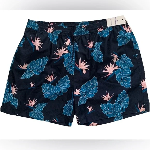 NEW SIZE 3XT Big Man Roundtree & Yorke Shorts Swim Trunks Dk Navy MSRP $70 - Picture 1 of 5